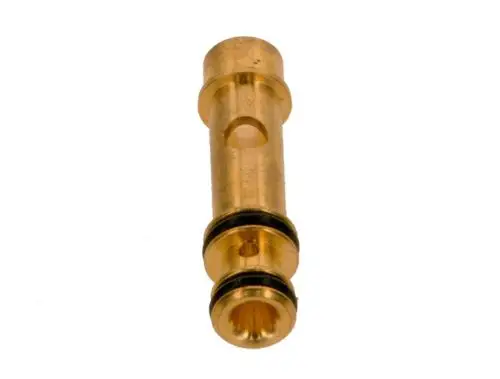 Bosch Venturi-Teil aus Metall mit zwei O-Ringen. Zylindrische Form mit mittiger Bohrung und seitlicher Öffnung.